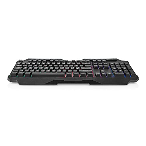 NEDIS Wired Gaming Keyboard - USB Type-A - Folientasten - LED - QWERTY - ND-Layout - Stromversorgung über USB - Netzkabellänge: 1.30 m - Multimedia von NEDIS