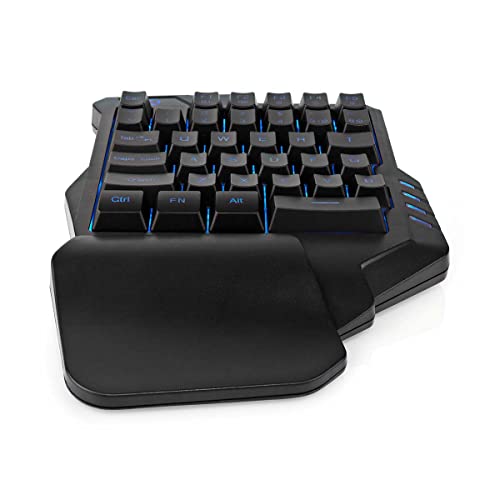 NEDIS Wired Gaming Keyboard - USB Type-A - Folientasten - RGB - Einhändig - Universal - Stromversorgung über USB - Netzkabellänge: 1.60 m - Gaming von NEDIS