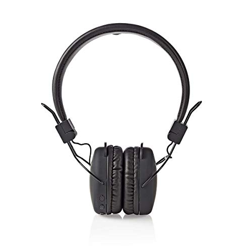 NEDIS Wireless On-Ear Headphones | Maximum Battery Play time: 15 hrs | Built-in Microphone | Press Control | Volume Control | Black von NEDIS