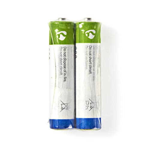 NEDIS Zink-Kohle-Batterie AAA | 1.50 V | Zink-Kohle | R03 | Anzahl der Batterien: 2 Stück | Shrink Pack | R03 | Verschiedenes | Blau/Grün Blau/Grün von NEDIS