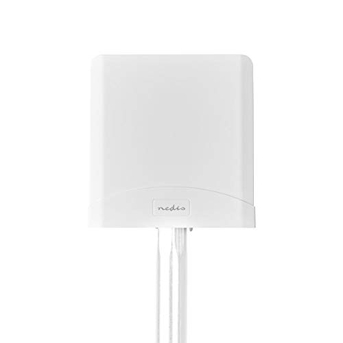 Nedis 5G / 4G / 3G Antenne – Stabiler Signalempfang mit 2,5 langem LMR200-Kabel und nur einer Antenne – 698-5000 MHz – Outdoor geeignet – Weiß Nedis 5G / 4G / 3G Antenne – Stabiler Signalempfang mit 2,5 langem LMR200-Kabel und nur einer Antenne – 698-5000 MHz – Outdoor geeignet – Weiß von NEDIS