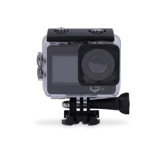 Nedis Action Cam - 5K@30fps - 16 MPixel - Wasserdicht bis: 30.00 m - 80 min - Wi-Fi - App erhältlich für: Android/IOS - Inkl. Halterung - Schwarz von NEDIS