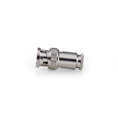 Nedis - BNC-Stecker - Gerade - Vernickelt - 50 Ohm - Kräuseln - 5 mm - 25 Stück - Stahl - Silber Nedis - BNC-Stecker - Gerade - Vernickelt - 50 Ohm - Kräuseln - 5 mm - 25 Stück - Stahl - Silber von NEDIS