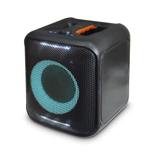 Nedis Bluetooth-Party-Lautsprecher - max. Batteriespielzeit: 5 Std - 150 W - Tragegriff - Partylicht - Verknüpfbar - Equalizer - Orange/Schwarz von NEDIS