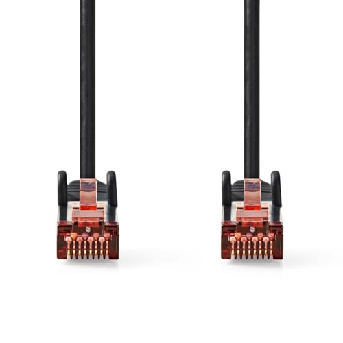 Nedis CAT6-Netzwerkkabel - RJ45 Stecker - RJ45 Stecker - S/FTP - 1.50 m - Rund - LSZH - Schwarz - Label Nedis CAT6-Netzwerkkabel - RJ45 Stecker - RJ45 Stecker - S/FTP - 1.50 m - Rund - LSZH - Schwarz - Label von NEDIS