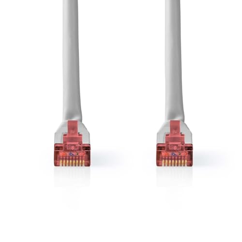 Nedis CAT6-Netzwerkkabel - RJ45 Stecker - RJ45 Stecker - SF/UTP - 0.25 m - Rund - PVC - Grau - Label Nedis CAT6-Netzwerkkabel - RJ45 Stecker - RJ45 Stecker - SF/UTP - 0.25 m - Rund - PVC - Grau - Label von NEDIS