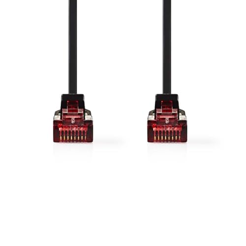 Nedis CAT6-Netzwerkkabel - RJ45 Stecker - RJ45 Stecker - U/UTP - 2.00 m - Snagless - Flach - PVC - Schwarz - Label Nedis CAT6-Netzwerkkabel - RJ45 Stecker - RJ45 Stecker - U/UTP - 2.00 m - Snagless - Flach - PVC - Schwarz - Label von NEDIS