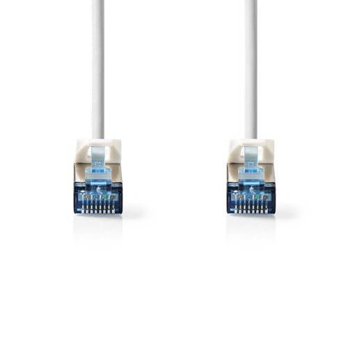 Nedis CAT6a-Netzwerkkabel - S/FTP - RJ45 Stecker - RJ45 Stecker - 15.0 m - Snagless - Rund - LSZH - Weiss - Label Nedis CAT6a-Netzwerkkabel - S/FTP - RJ45 Stecker - RJ45 Stecker - 15.0 m - Snagless - Rund - LSZH - Weiss - Label von NEDIS