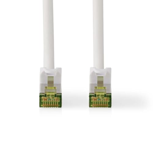 Nedis CAT7-Netzwerkkabel - S/FTP - RJ45 Stecker - RJ45 Stecker - 0.50 m - Snagless - Rund - LSZH - Weiss - Label Nedis CAT7-Netzwerkkabel - S/FTP - RJ45 Stecker - RJ45 Stecker - 0.50 m - Snagless - Rund - LSZH - Weiss - Label von NEDIS
