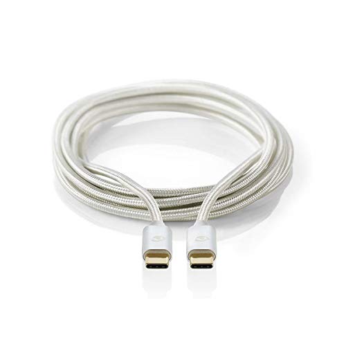 Nedis CCTB64750AL10 câble USB 1 m USB 3.2 Gen 2 (3.1 Gen 2) USB C Aluminium von NEDIS