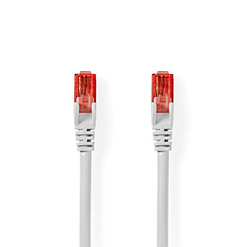 Nedis Cat 6 UTP Netzwerkkabel, RJ45 Stecker - RJ45 Stecker, weiß, 3,0 m von NEDIS