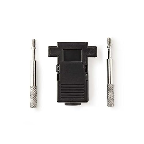Nedis D-Sub-Steckverbinder Hood | D-SUB 9-Pin | Neutral | Vernickelt | PVC | Schwarz | Box von NEDIS