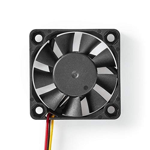 Nedis DCFAN4010BK 6500 U/min 3 Pin 40 mm leise DC-Computer Kühlung Fan, Schwarz von NEDIS