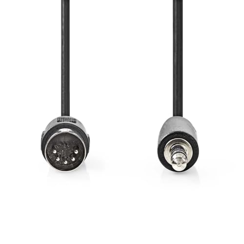 Nedis DIN-Audio-Kabel - DIN 5-Pin Stecker - 3.5 mm Stecker - Vernickelt - 1.00 m - Rund - PVC - Schwarz - Label Nedis DIN-Audio-Kabel - DIN 5-Pin Stecker - 3.5 mm Stecker - Vernickelt - 1.00 m - Rund - PVC - Schwarz - Label von NEDIS