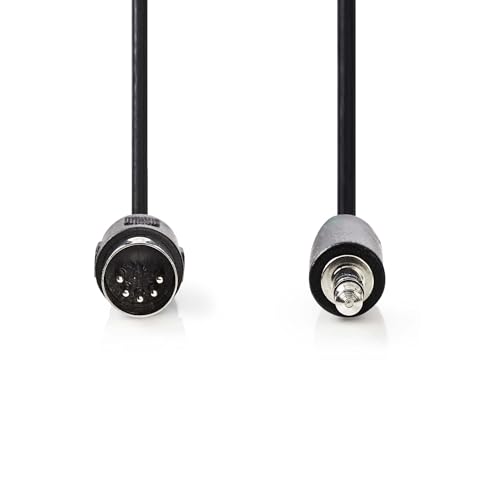 Nedis DIN-Audio-Kabel - DIN 5-Pin Stecker - 3.5 mm Stecker - Vernickelt - 2.00 m - Rund - PVC - Schwarz - Label Nedis DIN-Audio-Kabel - DIN 5-Pin Stecker - 3.5 mm Stecker - Vernickelt - 2.00 m - Rund - PVC - Schwarz - Label von NEDIS