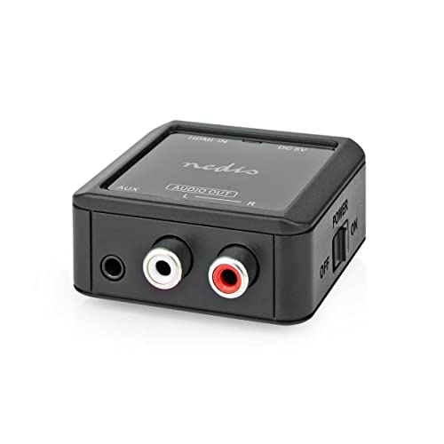 Nedis | Digital Audio Converter | 1-way | Connection input: HDMI™ Input | Connection output: 2x (2x RCA Female) / 3.5 mm | eARC | Automatic | Anthracite von NEDIS