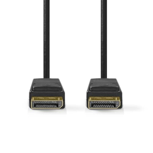 Nedis Displayport-Kabel - DisplayPort Stecker - DisplayPort Stecker - 8K@60Hz - Vergoldet - 2.00 m - Rund - PVC - Schwarz - Box von NEDIS