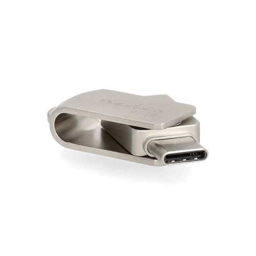 Nedis Flash Laufwerk - 64 GB - USB-A/USB-C - Lesegeschwindigkeit: 90 MB/s - Schreibegeschwindigkeit: 20 MB/s von NEDIS