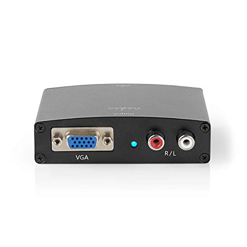 Nedis HDMI ™ Converter - HDMI™ Eingang - VGA / 2X Cinch Buchse - 1-Weg -1280x768-1.65 Gbps - Aluminium - Anthrazit von NEDIS