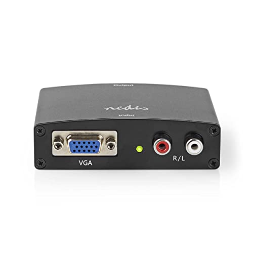 Nedis HDMI ™ Converter - VGA / 2X Cinch Buchse - HDMI™ Ausgang - 1-Weg - 1080p - 1.65 Gbps - Aluminium - Anthrazit von NEDIS