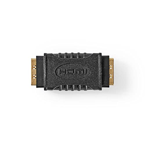 Nedis HDMI Kupplung, HDMI Buchse - HDMI Buchse Adapter, Vergoldet & Gerade 4K Stecker, Schwarz Nedis HDMI Kupplung, HDMI Buchse - HDMI Buchse Adapter, Vergoldet & Gerade 4K Stecker, Schwarz von NEDIS