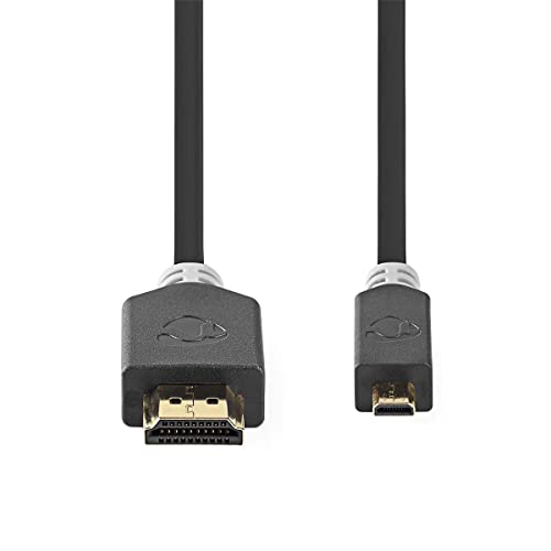 Nedis - High Speed ​​HDMI ™ Kabel mit Ethernet - 10.2 Gbps - 2 m - rund - PVC - Anthrazit von NEDIS