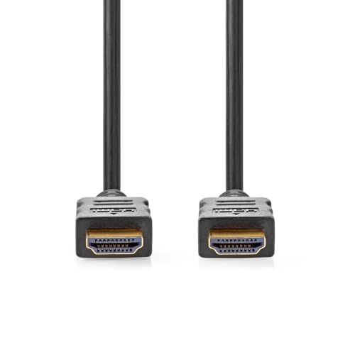 High Speed HDMI Kabel mit Ethernet - HDMI Stecker - HDMI Stecker - 4K@60Hz - ARC - 18 Gbps - 10.0 m - Rund - PVC - Schwarz - Label High Speed HDMI Kabel mit Ethernet - HDMI Stecker - HDMI Stecker - 4K@60Hz - ARC - 18 Gbps - 10.0 m - Rund - PVC - Schwarz - Label von NEDIS