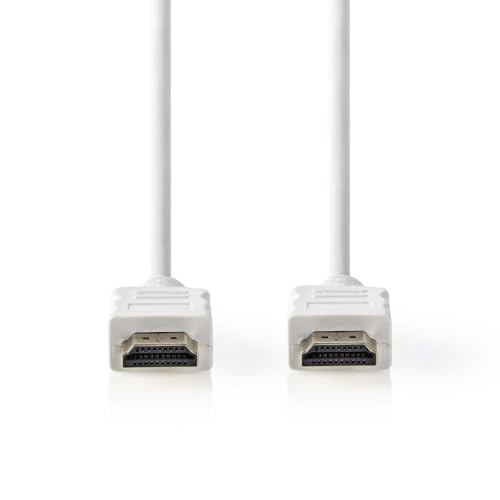 High Speed HDMI Kabel mit Ethernet - HDMI Stecker - HDMI Stecker - 4K@60Hz - ARC - 18 Gbps - 2.00 m - Rund - PVC - Weiss - Label High Speed HDMI Kabel mit Ethernet - HDMI Stecker - HDMI Stecker - 4K@60Hz - ARC - 18 Gbps - 2.00 m - Rund - PVC - Weiss - Label von NEDIS