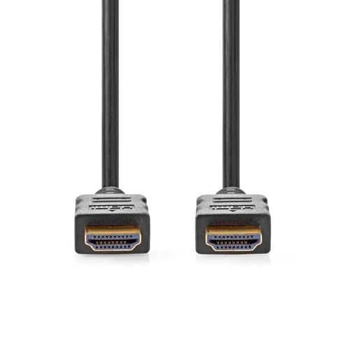 High Speed HDMI Kabel mit Ethernet - HDMI Stecker - HDMI Stecker - 4K@60Hz - ARC - 18 Gbps - 5.00 m - Rund - PVC - Schwarz - Label High Speed HDMI Kabel mit Ethernet - HDMI Stecker - HDMI Stecker - 4K@60Hz - ARC - 18 Gbps - 5.00 m - Rund - PVC - Schwarz - Label von NEDIS