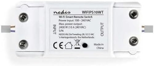 Nedis Intelligenter Schalter mit WLAN-Kapazität, 10 A., weiß von NEDIS