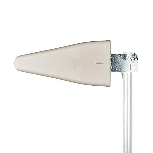 Nedis - LTE Antenne - 3G/4G/5G - Innen- und Aussenbereich - Max.10-11dB Verstärkung - 698-5000 MHz - GSM-Signalen - Wasserfest - Seillänge: 4.00 m - Aluminium/PVC - Weiss von NEDIS