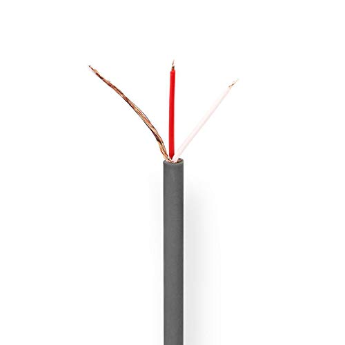 Nedis - Mikrofonkabel - 2x 0.23 mm² - 100 m - rund - Rolle - Kupfer - PVC - Dunkelgrau Nedis - Mikrofonkabel - 2x 0.23 mm² - 100 m - rund - Rolle - Kupfer - PVC - Dunkelgrau von NEDIS