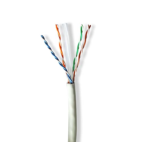 Nedis Network Cable Roll | CAT6a | Solid | U/UTP | Copper | 100.0 m | Indoor | Round | LSZH | Grey | Gift Box von NEDIS