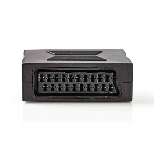 Nedis SCART-Adapter - SCART Buchse - SCART Buchse - Vernickelt - Gerade - ABS - Schwarz - 1 Stück - Box Nedis SCART-Adapter - SCART Buchse - SCART Buchse - Vernickelt - Gerade - ABS - Schwarz - 1 Stück - Box von NEDIS