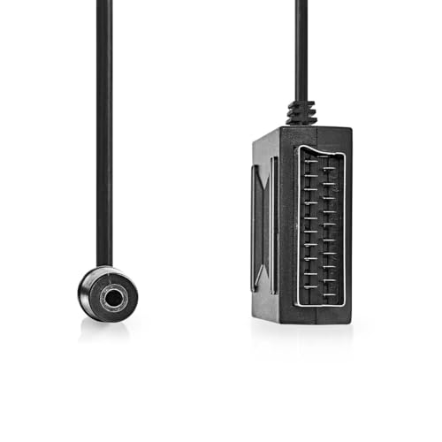 Nedis SCART-Kabel - SCART Stecker - SCART Buchse / 3.5 mm Buchse - Vernickelt - 480p - 0.20 m - Rund - PVC - Schwarz - Box Nedis SCART-Kabel - SCART Stecker - SCART Buchse / 3.5 mm Buchse - Vernickelt - 480p - 0.20 m - Rund - PVC - Schwarz - Box von NEDIS
