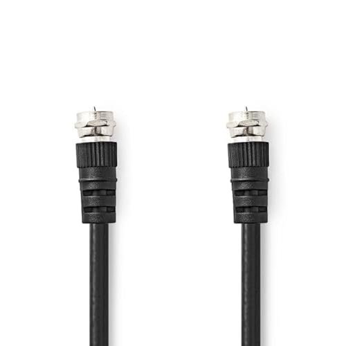 Nedis Satelliten- und Antennenkabel - F Stecker - F Stecker - Vernickelt - 75 Ohm - Doppelt geschirmt - 1.50 m - Rund - PVC - Schwarz - Label Nedis Satelliten- und Antennenkabel - F Stecker - F Stecker - Vernickelt - 75 Ohm - Doppelt geschirmt - 1.50 m - Rund - PVC - Schwarz - Label von NEDIS