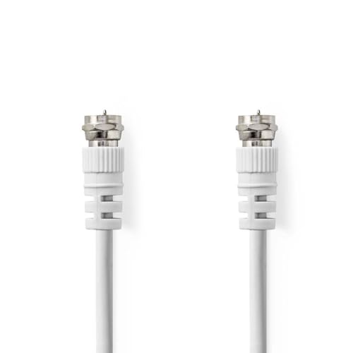 Nedis Satelliten- und Antennenkabel | F Stecker | F Stecker | Vernickelt | 75 Ohm | Doppelt geschirmt | 1.50 m | Rund | PVC | Weiss | Label Nedis Satelliten- und Antennenkabel | F Stecker | F Stecker | Vernickelt | 75 Ohm | Doppelt geschirmt | 1.50 m | Rund | PVC | Weiss | Label von NEDIS
