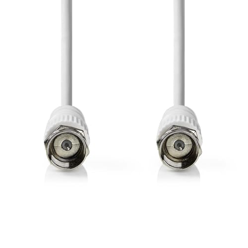 Nedis Satelliten- und Antennenkabel - F Stecker - F Stecker - Vernickelt - 75 Ohm - Doppelt geschirmt - 3.00 m - Rund - PVC - Weiss - Label Nedis Satelliten- und Antennenkabel - F Stecker - F Stecker - Vernickelt - 75 Ohm - Doppelt geschirmt - 3.00 m - Rund - PVC - Weiss - Label von NEDIS
