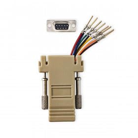Nedis Serieller Adapter | Adapter | D-SUB 9-Pin Stecker | RJ45 Buchse | Vernickelt | Elfenbein | Box von NEDIS