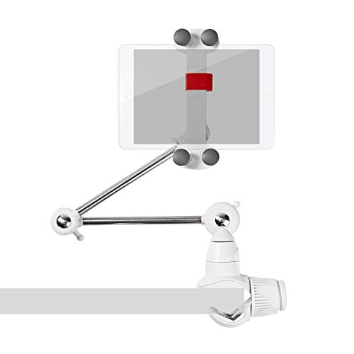 Nedis - Tablet und Smartphone Halterung - Faltbarer Arm - 4-12"" Bildschirmdurchmesser - Interaktiv - 360°-Vollbeweglich - Universal - Max. 1kg - Vier runde Halterungen, TDMT111WT, Weiss/Metall Nedis - Tablet und Smartphone Halterung - Faltbarer Arm - 4-12"" Bildschirmdurchmesser - Interaktiv - 360°-Vollbeweglich - Universal - Max. 1kg - Vier runde Halterungen, TDMT111WT, Weiss/Metall von NEDIS