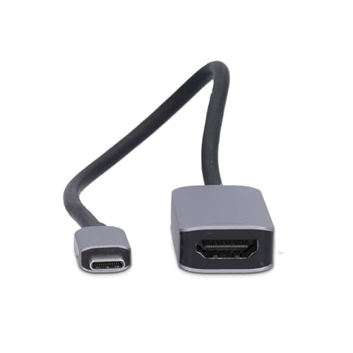 Nedis USB-C Adapter - USB 3.2 Gen 1 - USB-C Stecker - HDMI Ausgang - 8K@60Hz - 0.20 m - Rund - Vernickelt - PVC - Schwarz - Box von NEDIS