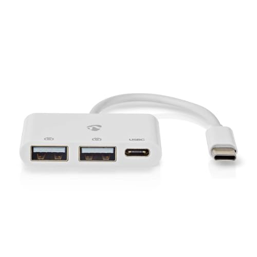 NEDIS USB-Hub 1x USB-C™ 1x USB-C™ - 2X USB 2.0 A, 3-Port Port(s), Stromversorgung über USB von NEDIS