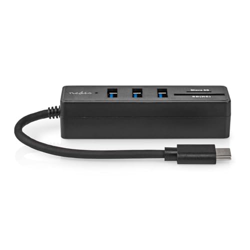 Nedis USB-Hub | 1x USB-C™ | 3X USB A Buchse | 5-Port Port(s) | USB 3.2 Gen 1 | Stromversorgung über USB | 5 Gbps | SD & MicroSD von NEDIS