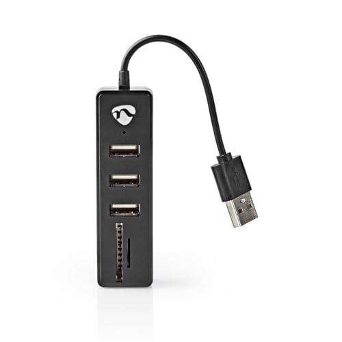 Nedis USB-Hub | USB-A Stecker | USB-A Buchse | 3-Port Port(s) | Stromversorgung über USB | SD & MicroSD / 3X USB von NEDIS