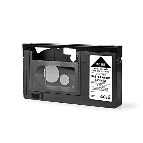 Nedis VHS-Konverter - Konvertierung: VHS-C auf VHS - Plug & Play - Schwarz von NEDIS