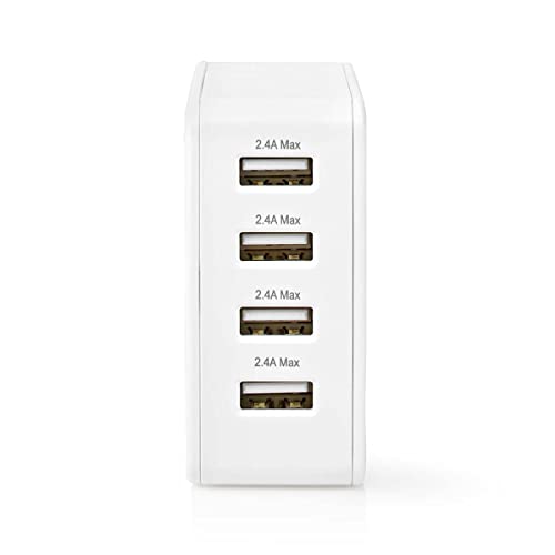 Netzladegerät - 24 W - Schnellladefunktion - 4X 2.4 A - Anzahl der Ausgänge: 4-4X USB-A - Kein Kabel im Lieferumfang enthalten - Single Voltage Output Netzladegerät - 24 W - Schnellladefunktion - 4X 2.4 A - Anzahl der Ausgänge: 4-4X USB-A - Kein Kabel im Lieferumfang enthalten - Single Voltage Output von NEDIS