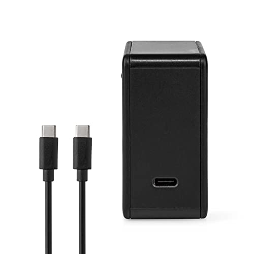 Netzladegerät - 65 W - Schnellladefunktion - 3.0/3.25 A A - Anzahl der Ausgänge: 1 - USB-C - Type-C - 2.00 m - Automatische Spannungswahl von NEDIS