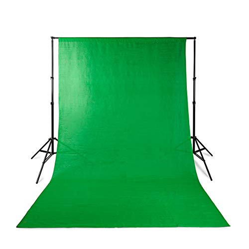 Photo Studio-Hintergrund Set - 1,90 x 2,95 m - Tragetasche enthalten - Stativ enthalten - Schwarz - 1 Stück von NEDIS