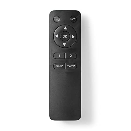 Replacement Remote Control | Suitable for: TVCM5830BK / TVSM5830BK / TVSM5831BK / TVSM5850BK / TVWM5850BK | Fixed | 1 Device | Clear Lay-Out | Radio Frequency | Black von NEDIS