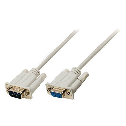 Serielles Kabel D-Sub 9-pol. male - D-Sub Buchse 9-polig 10.0 m Elfenbein Serielles Kabel D-Sub 9-pol. male - D-Sub Buchse 9-polig 10.0 m Elfenbein von NEDIS